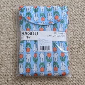 New BAGGU Miffy 16' Puffy Laptop Sleeve In Blue